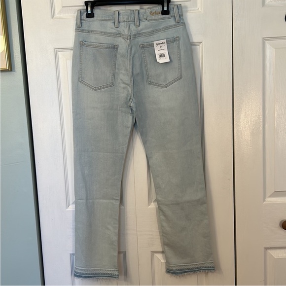 Splendid 29 Jeans Easy Slim Release Hem Crop Jean light wash NWT - Picture 5 of 11